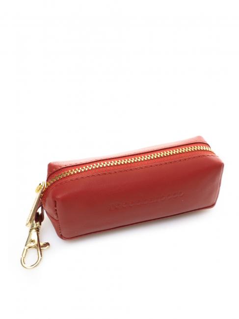 Bustina portachiavi in pelle  rosso - Portachiavi