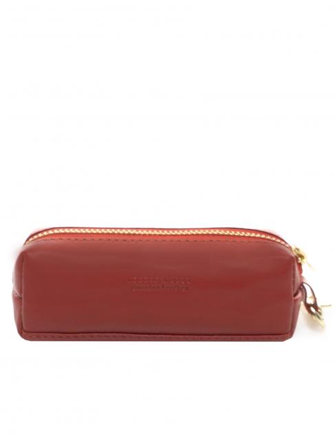 Bustina portachiavi in pelle  rosso - Portachiavi