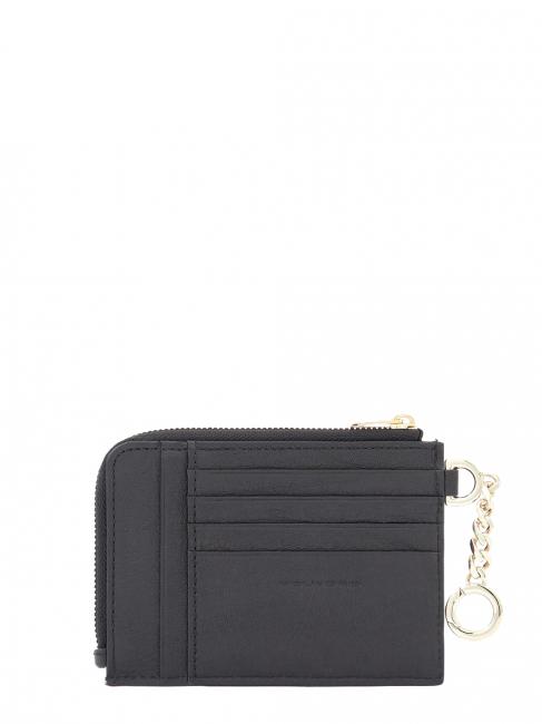 CIRCLE Portacard / Portachiavi in pelle Nero - Portafogli Uomo