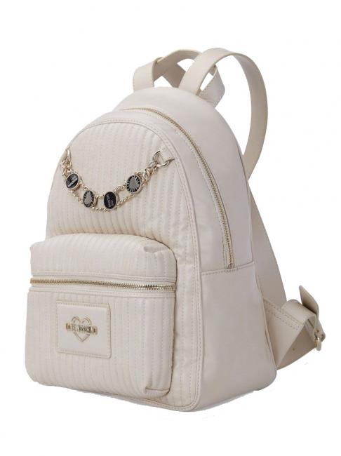 CHARM Zaino con catena avorio - Borse Donna