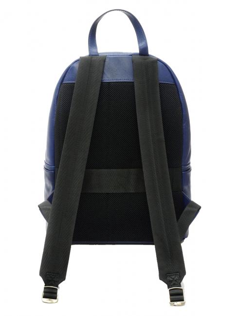 SOFT TECH Zaino porta PC 14", in pelle blu - Zaini da lavoro porta PC