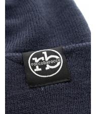 ROCCOBAROCCO Berretto beanie con risvolto  blu - Cappelli - 3