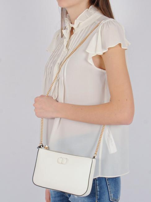 Borsa a tracolla piccola con zip  giglio - Borse Donna