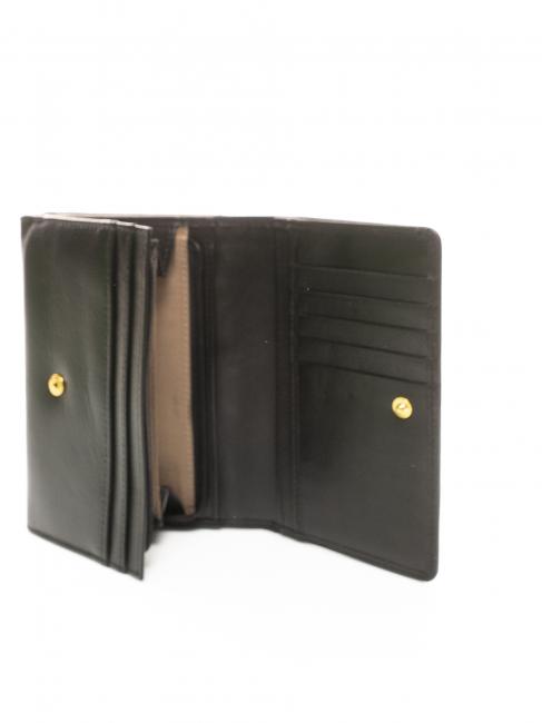HERITAGE Portafoglio in pelle nero - Portafogli Donna