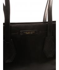 THE BRIDGE GIOVANNA Borsa shopping media in pelle Nero Oro - Borse Donna - 3