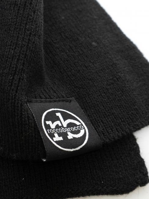 Set sciarpa e berretto beanie  nero - Sciarpe