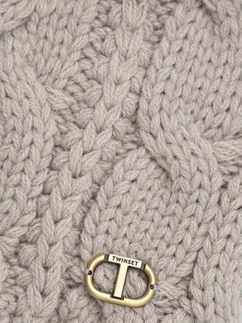 Cappello con Pompon  grigio melange chiaro - Cappelli