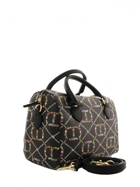 Borsa Bauletto A mano, con tracolla dis.oval t flower/nero - Borse Donna