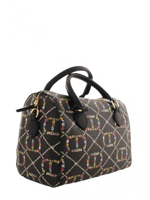 Borsa Bauletto A mano, con tracolla dis.oval t flower/nero - Borse Donna