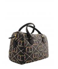 TWINSET Borsa Bauletto A mano, con tracolla dis.oval t flower/nero - Borse Donna - 3