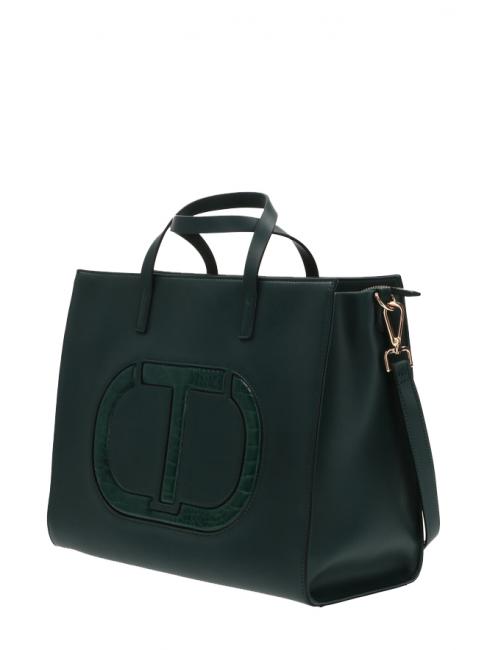 Borsa a mano Con tracolla removibile verde scuro - Borse Donna