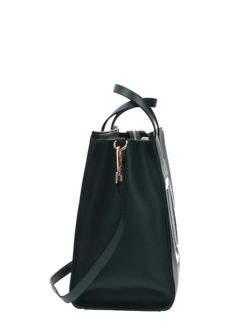 Borsa a mano Con tracolla removibile verde scuro - Borse Donna