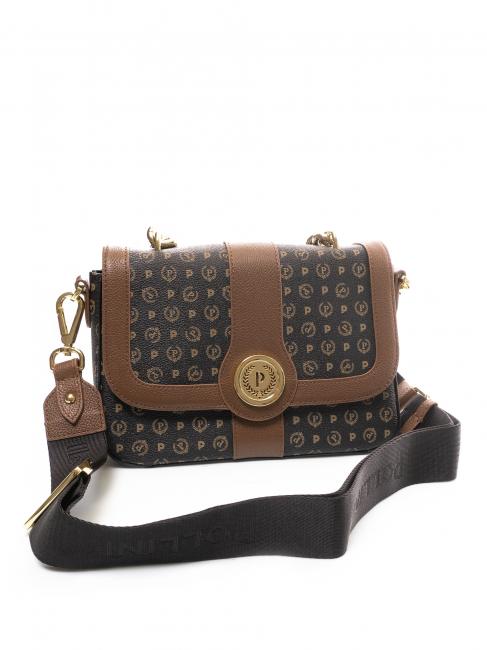 HERITAGE Borsa a tracolla nero marrone - Borse Donna