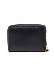 RALPH LAUREN RL LOGO Portafoglio zip piccolo in pelle nero3 - Portafogli Donna - 3