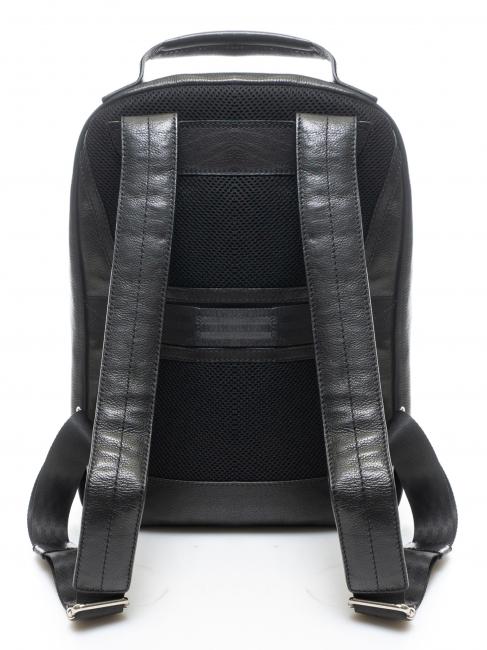 TECH Zaino in pelle porta PC 13" nero - Zaini da lavoro porta PC