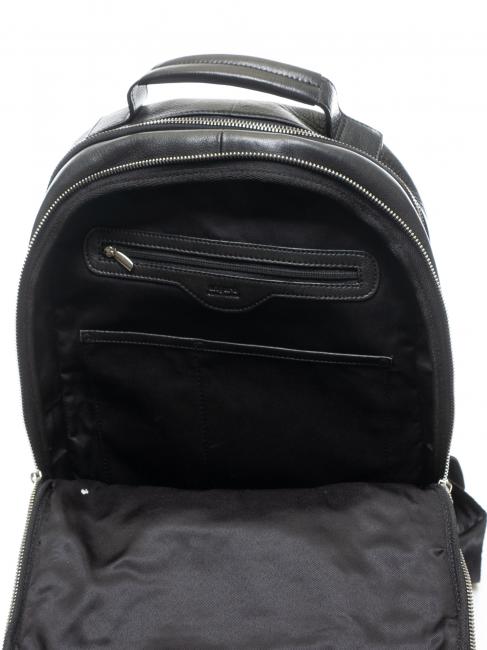 TECH Zaino in pelle porta PC 13" nero - Zaini da lavoro porta PC