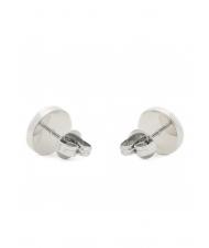 GUESS BUTTON LOGO AND CRYSTAL STUDS Orecchini SILVER - Orecchini - 3