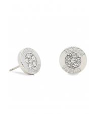 GUESS BUTTON LOGO AND CRYSTAL STUDS Orecchini SILVER - Orecchini - 4