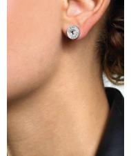 GUESS CLEAR CRYSTAL AND LOGO STUDS Orecchini SILVER - Orecchini - 2