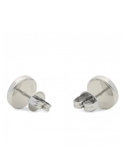 CLEAR CRYSTAL AND LOGO STUDS Orecchini SILVER - Orecchini