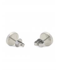 GUESS CLEAR CRYSTAL AND LOGO STUDS Orecchini SILVER - Orecchini - 3