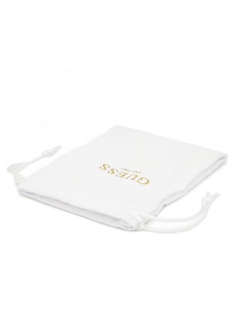 CLEAR CRYSTAL AND LOGO STUDS Orecchini SILVER - Orecchini