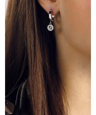 GUESS 4G CHARM AND CRYSTALS HUGGIES Orecchini SILVER - Orecchini - 2