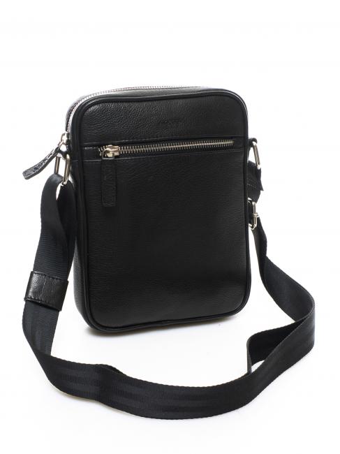 TECH Borsello in pelle nero - Tracolle Uomo