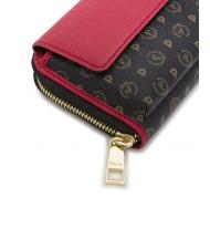 POLLINI HERITAGE  Portafoglio grande con tasca nero lacca - Portafogli Donna - 4