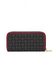 POLLINI HERITAGE  Portafoglio grande con tasca nero lacca - Portafogli Donna - 5