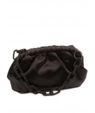 TRUSSARDI THALIA FRAME Clutch piccola satin NERO - Borse Donna - 2