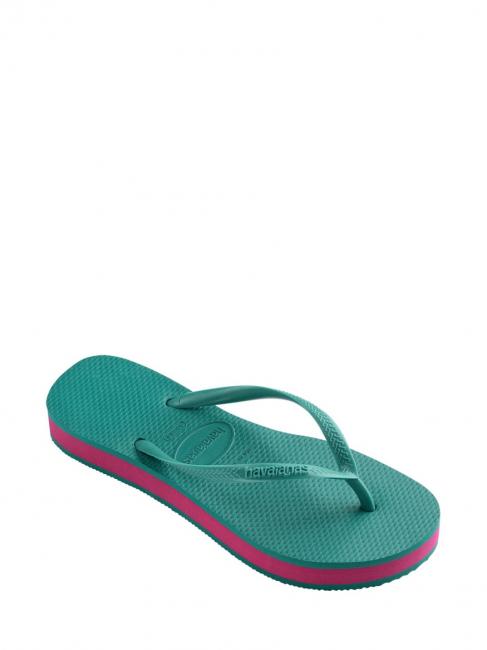 SLIM FLATFORM Infradito green freshness - Scarpe Donna