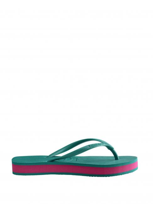SLIM FLATFORM Infradito green freshness - Scarpe Donna