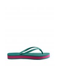 HAVAIANAS SLIM FLATFORM Infradito green freshness - Scarpe Donna - 3