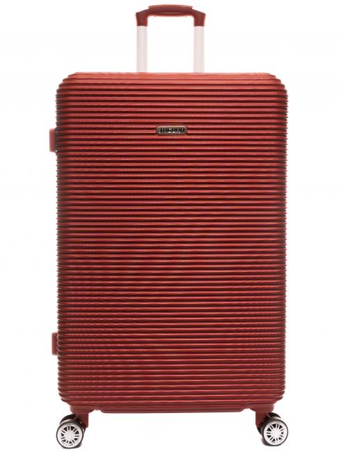 LUCKY Set 3 trolley: cabin, medio, grande rosso - Set Trolley