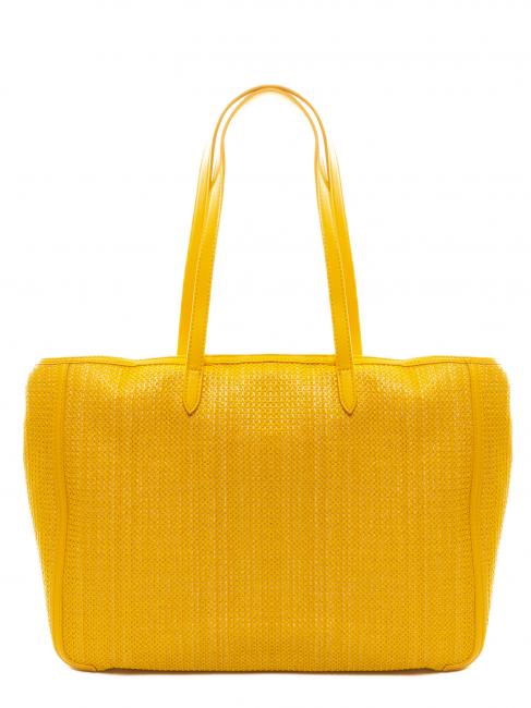 GIOVANNA Straw Shopping Bag yellow - Borse Donna