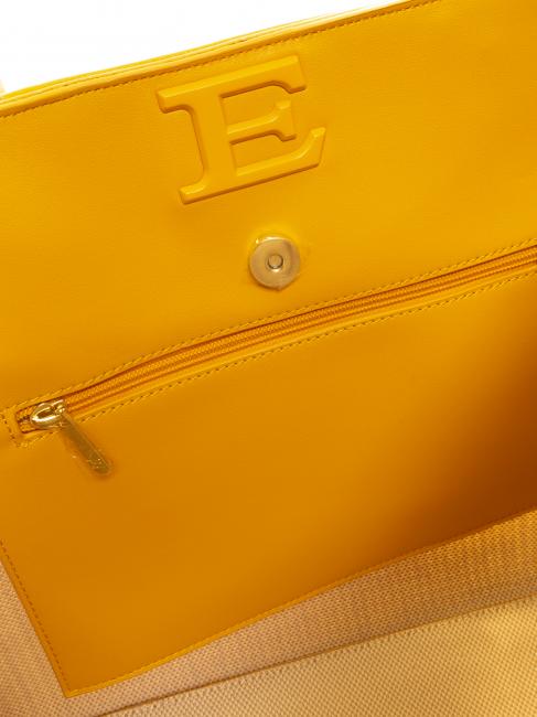 GIOVANNA Straw Shopping Bag yellow - Borse Donna