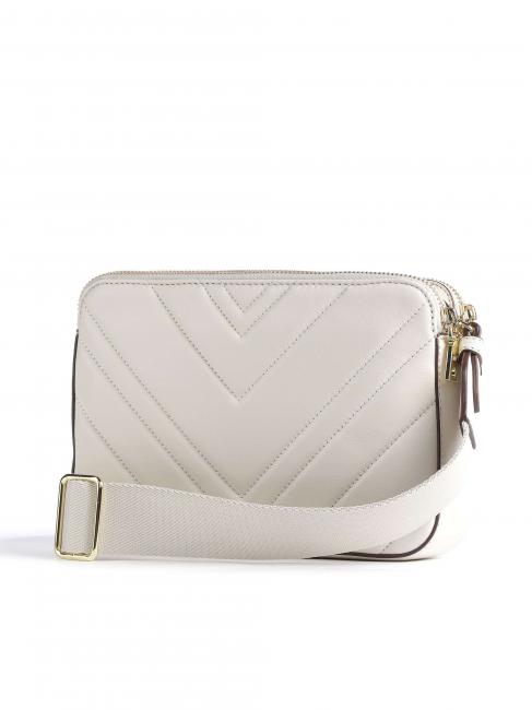 DELPHINE Borsa in pelle a tracolla e doppia zip pebble - Borse Donna