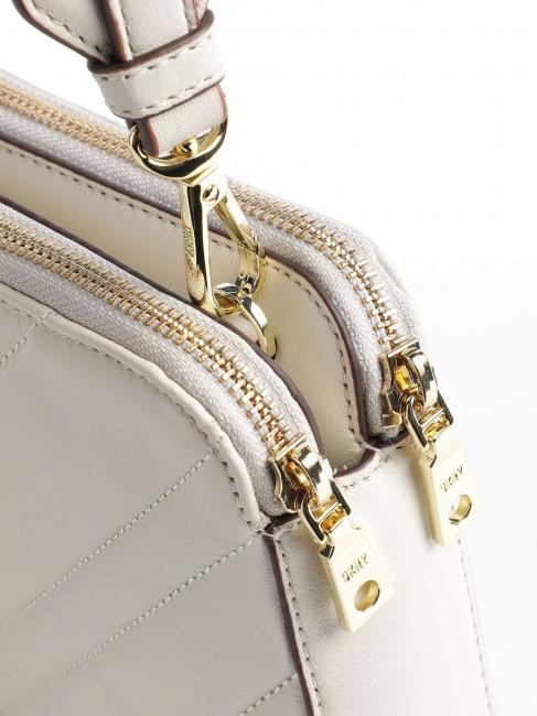 DELPHINE Borsa in pelle a tracolla e doppia zip pebble - Borse Donna