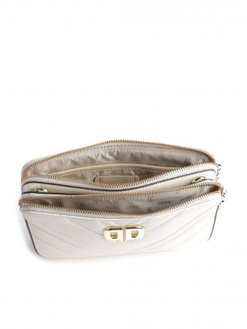 DELPHINE Borsa in pelle a tracolla e doppia zip pebble - Borse Donna