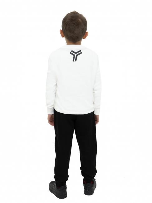 HEEP Set felpa e pantalone off-white/black - Tute bambini