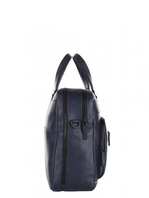 SETEBOS Cartella porta PC 15", in pelle blu - Cartelle Lavoro