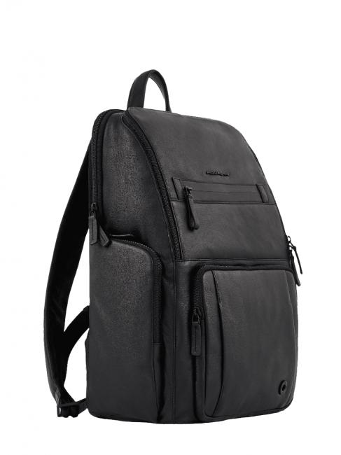 CHARLIE Zaino porta PC 15,6", in pelle Nero - Zaini da lavoro porta PC