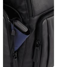 PIQUADRO CHARLIE Zaino porta PC 15,6", in pelle Nero - Zaini da lavoro porta PC - 4