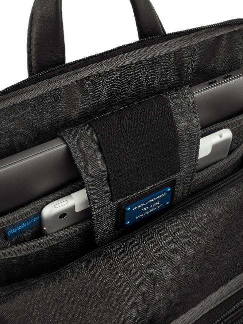 CHARLIE Zaino porta PC 15,6", in pelle Nero - Zaini da lavoro porta PC