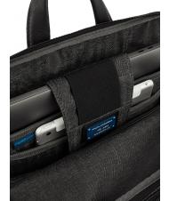 PIQUADRO CHARLIE Zaino porta PC 15,6", in pelle Nero - Zaini da lavoro porta PC - 6