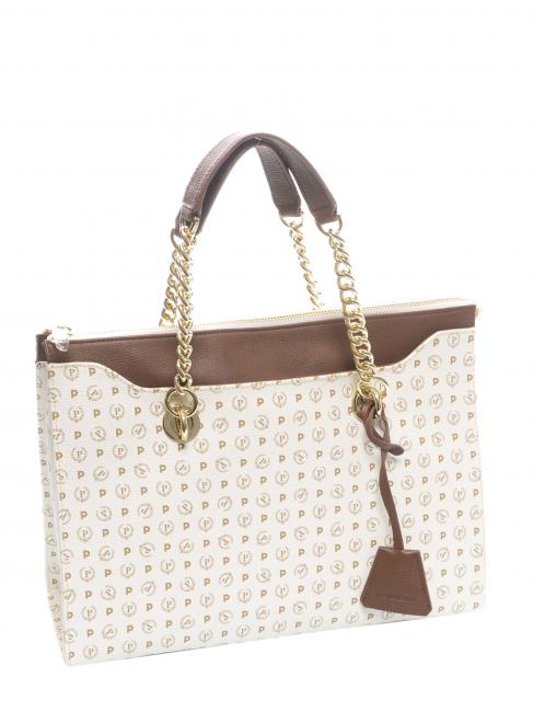 HERITAGE CLASSIC Borsa a mano con tracolla avorio/marrone - Borse Donna
