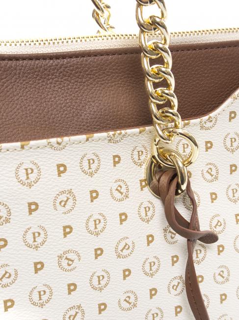 HERITAGE CLASSIC Borsa a mano con tracolla avorio/marrone - Borse Donna