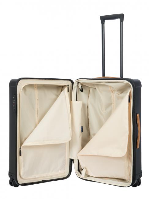 CAPRI Trolley medio con porta USB Nero - Trolley Rigidi