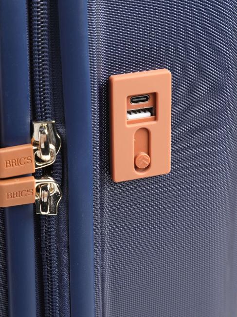 CAPRI Bagaglio a mano con porta USB blu - Bagagli a mano